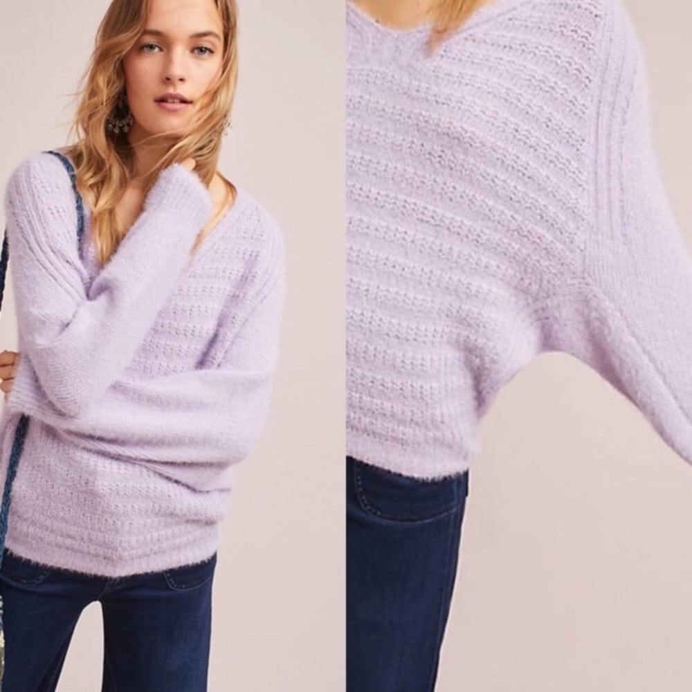 Lavender Knit Women's Sweater
